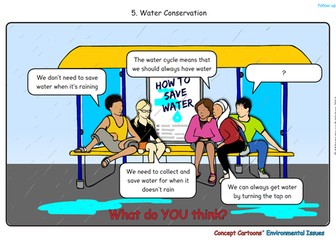 Concept cartoon - Water conservation 