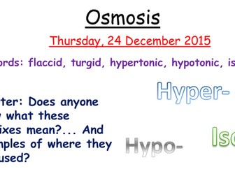 Osmosis- New AQA GCSE Spec
