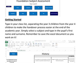 Foundation Subject Statement Assessment 2014 Curriculum Year 3  and Year 4