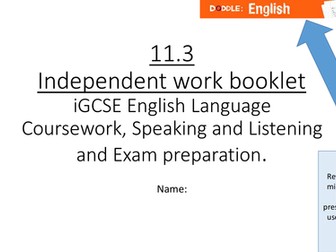 iGCSE English Language Course Booklet