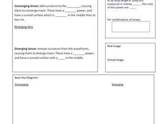 KS5 Edexcel New Spec Lenses Intro lesson