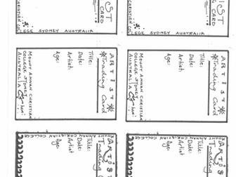 Artist Trading Cards