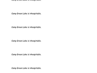 Holes by Louis Sachar - Writing Skills Unit of Work