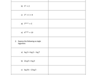 Logarithms