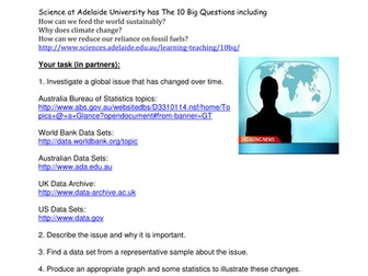 Data report for middle school maths
