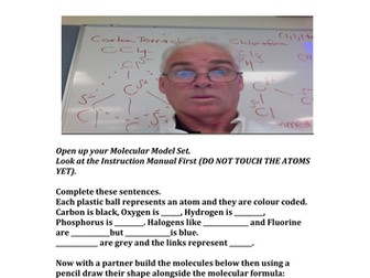 Introduction to molecules using model kits