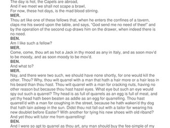 Year 8 Romeo and Juliet resources 