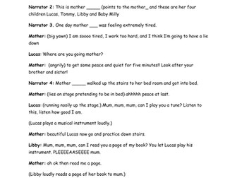 Peace assembly play script 