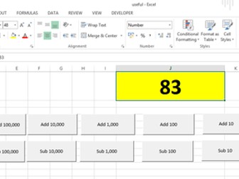 Add and subtract mutiples of 10 from any number up to 7 digits