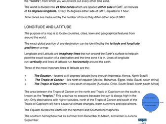 time zone and climates