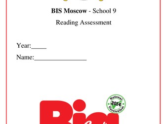 Big Reading Assessment Tracker