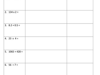 New Year 6 SATs Arithmetic Practice Papers 2016 (based on Sample paper); 3 tests plus answers, £1.20