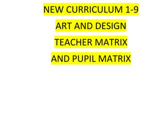 YEAR 7 NEW CURRICULUM 1-9 ART