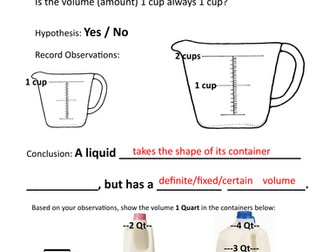 Liquid Volume Inquiry Experiment