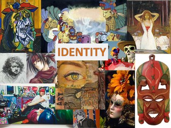 Art Project 'Identity ' - Powerpoint of a range of Artists, great for printing out and laminating.