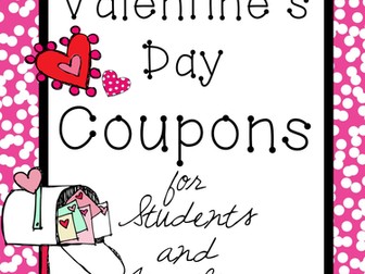 Valentine's Day Coupons for Students and Families