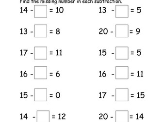 Addition and Subtraction Year 1 | Teaching Resources