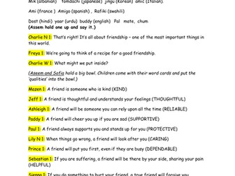 Friendship class assembly