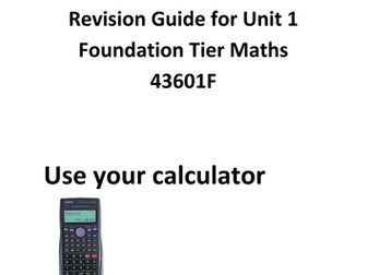 Maths GCSE foundation revision guide/ workbook unit 1