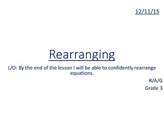 Rearranging Expressions