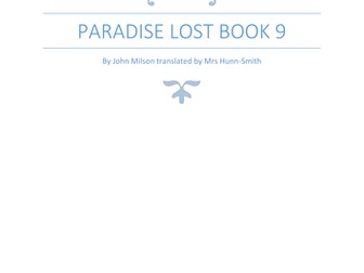 Modern Translation of Paradise Lost Book 9