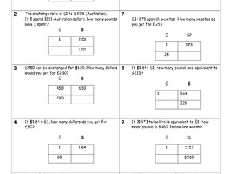 Exchange Rates (Box Method)