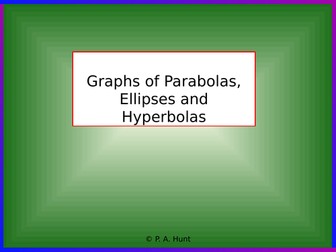 Parabolas, Ellipses and Hyperbolas (A-Level Further Maths)