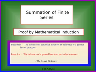 Proof by Mathematical Induction (A-Level Further Maths)