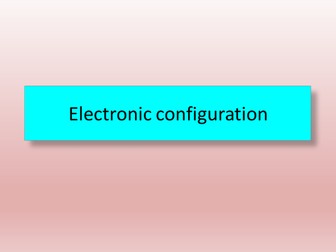 Electronic Configuration