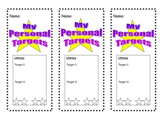 Personal Target Template