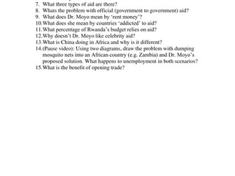 Development Economics - Dead Aid 