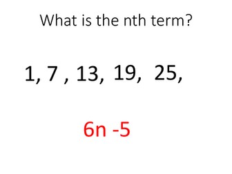 Nth Term Game - Challenge Activity