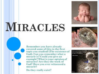 GCSE Philosophy Revision: Miracles
