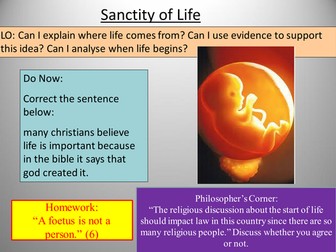 Sanctity of Life
