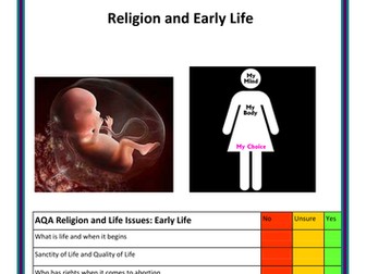 Early Life AQA Revision Booklet
