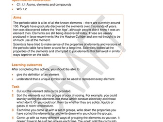 C1.1 ATOMS - NEW AQA GCSE SCIENCE (2016)