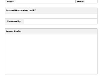 Child Centered Individual Education Plan