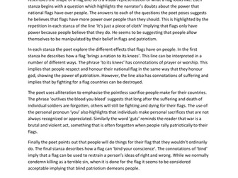 AQA GCSE LITERATURE CONFLICT POETRY ANALYSIS