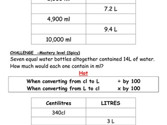 Converting units of measure