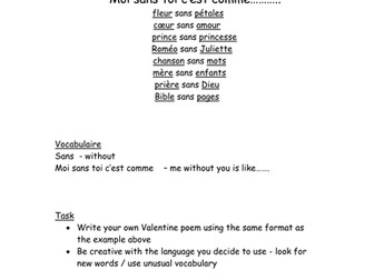 Poem for St. Valentine's day