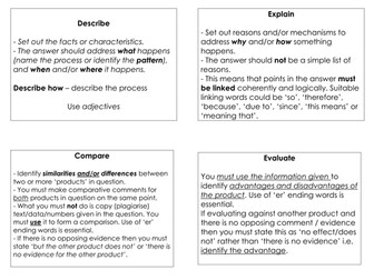 Command word revision assembly presentations
