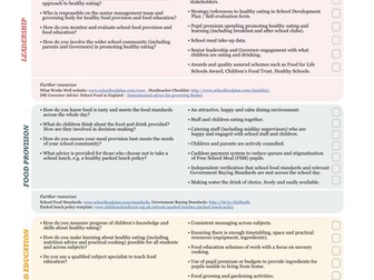 Ofsted Guidance - Creating a Culture & Ethos of Healthy Eating