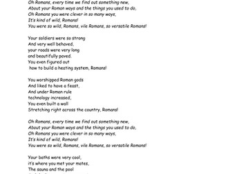 Hey Romans! A song about the Romans to the tune of "Hey Mickey!"