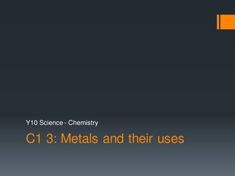 AQA C1 3.1 Extracting Metals