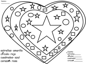 St. Valentine's Shapes, Colors and Counting
