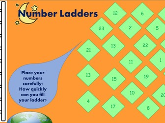 Ordering Number Ladders Starter Activity
