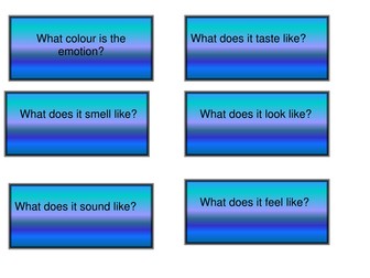 Flashcards to stimulate writing similes 