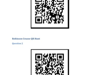 Ratios: Robinson Crusoe QR code hunt (UKS2)