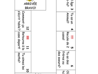 Jeu de l'oie: Speaking activity