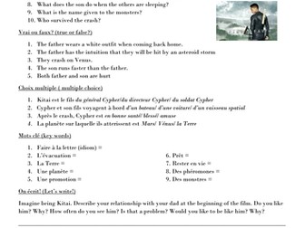 Film work on After Earth in French